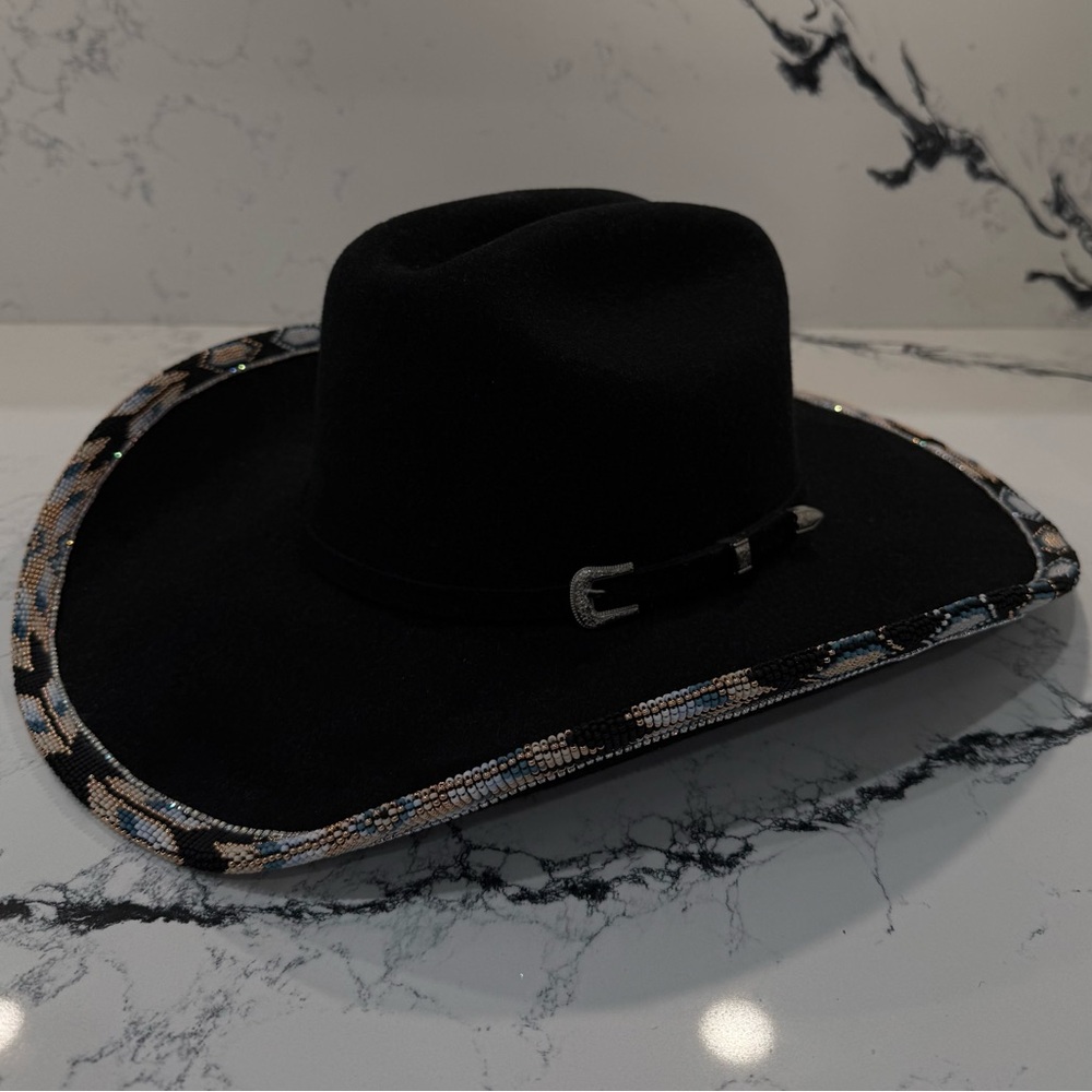American Hat Makers Cattlemen Women’s Felt Cowgirl Beaded Hat